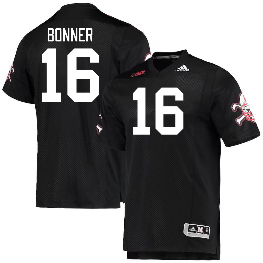Men #16 Janiran Bonner Nebraska Cornhuskers College Football Jerseys Stitched Sale-Black